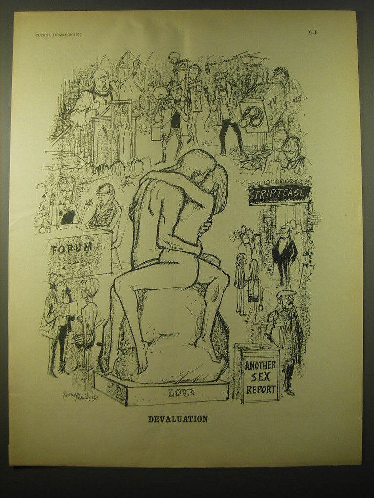 1966 Cartoon by Norman Mansbridge - Devaluation