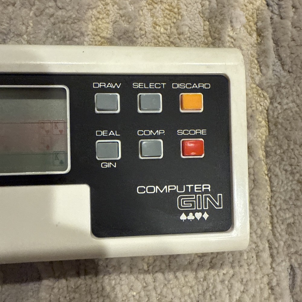 Vtg 1979 Mattel Electronics Computer Gin Handheld Game Console WORKS