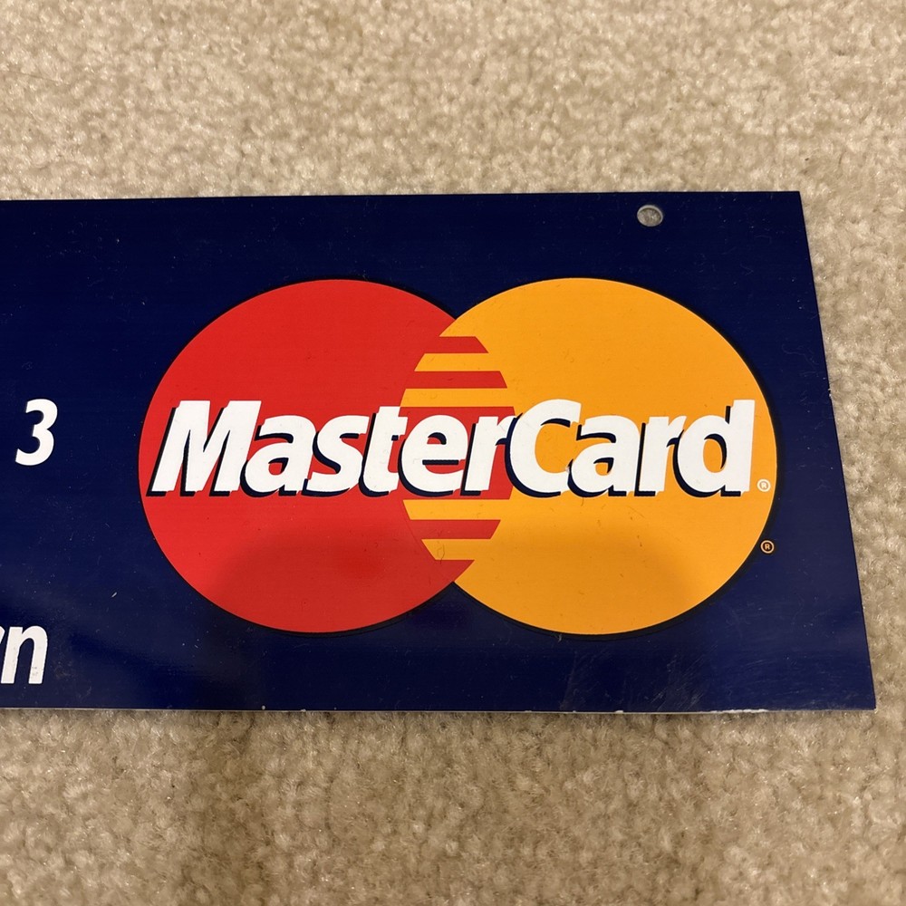 Mastercard Open Closed Will Return Clock Sign Decals Stickers Lot