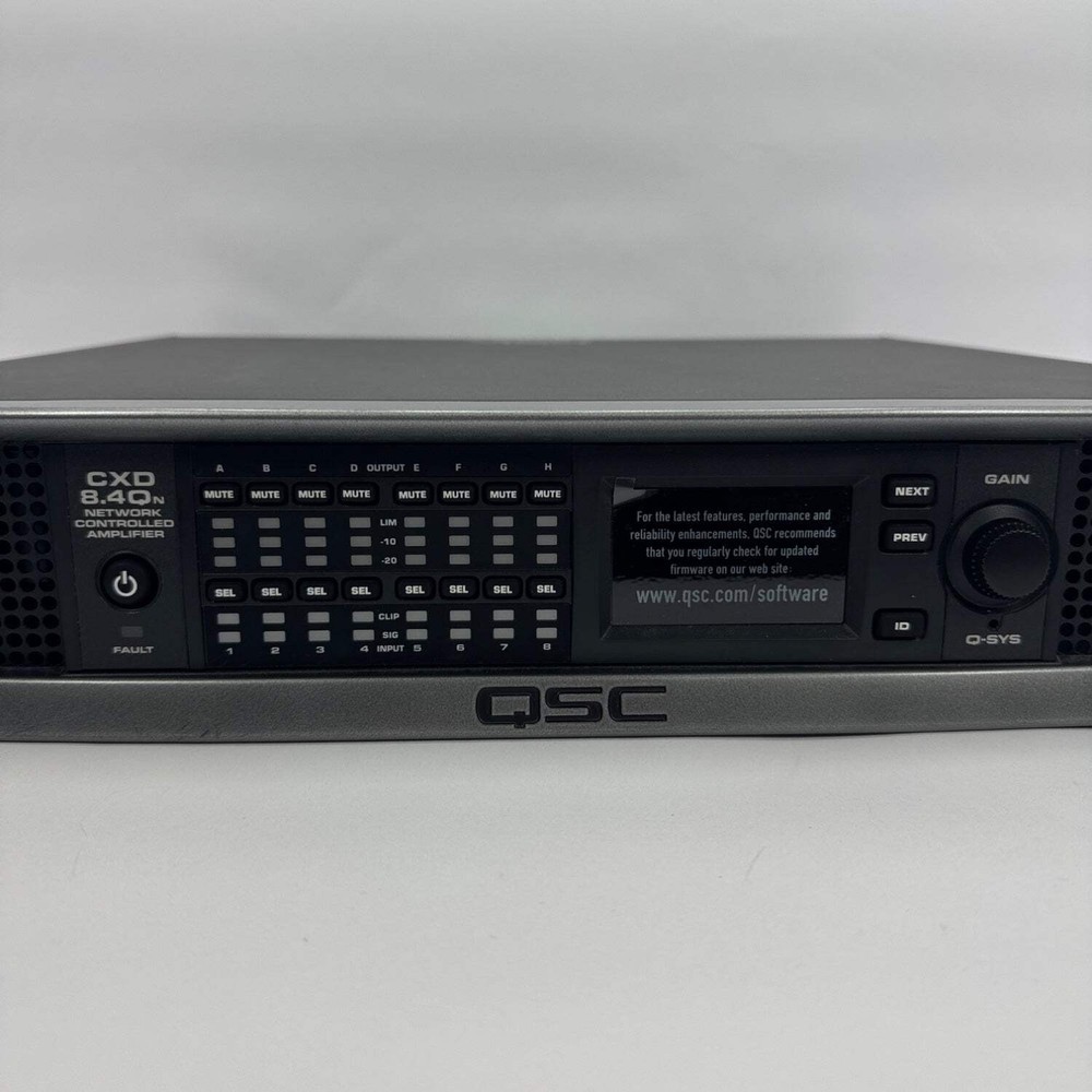QSC Network Controller Amplifier CXD8.4QN