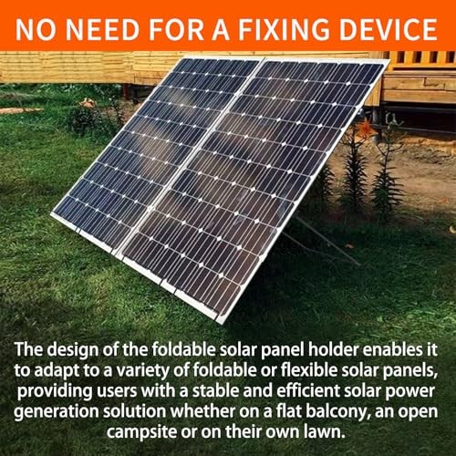 2 Pack Solar Panel Stand, Folding Solar Panel Stand, No Fixed Installation