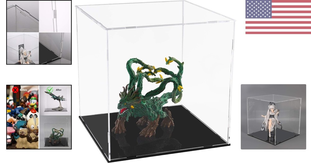 Dustproof Acrylic Display Case - Super Clean & Spotless - Easy Assemble - Gift