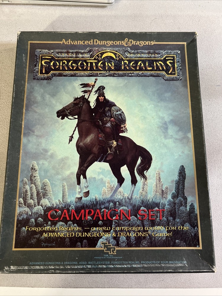 Forgotten Realms Campaign Set AD&D Box Set Complete Never Opened the Books/Maps