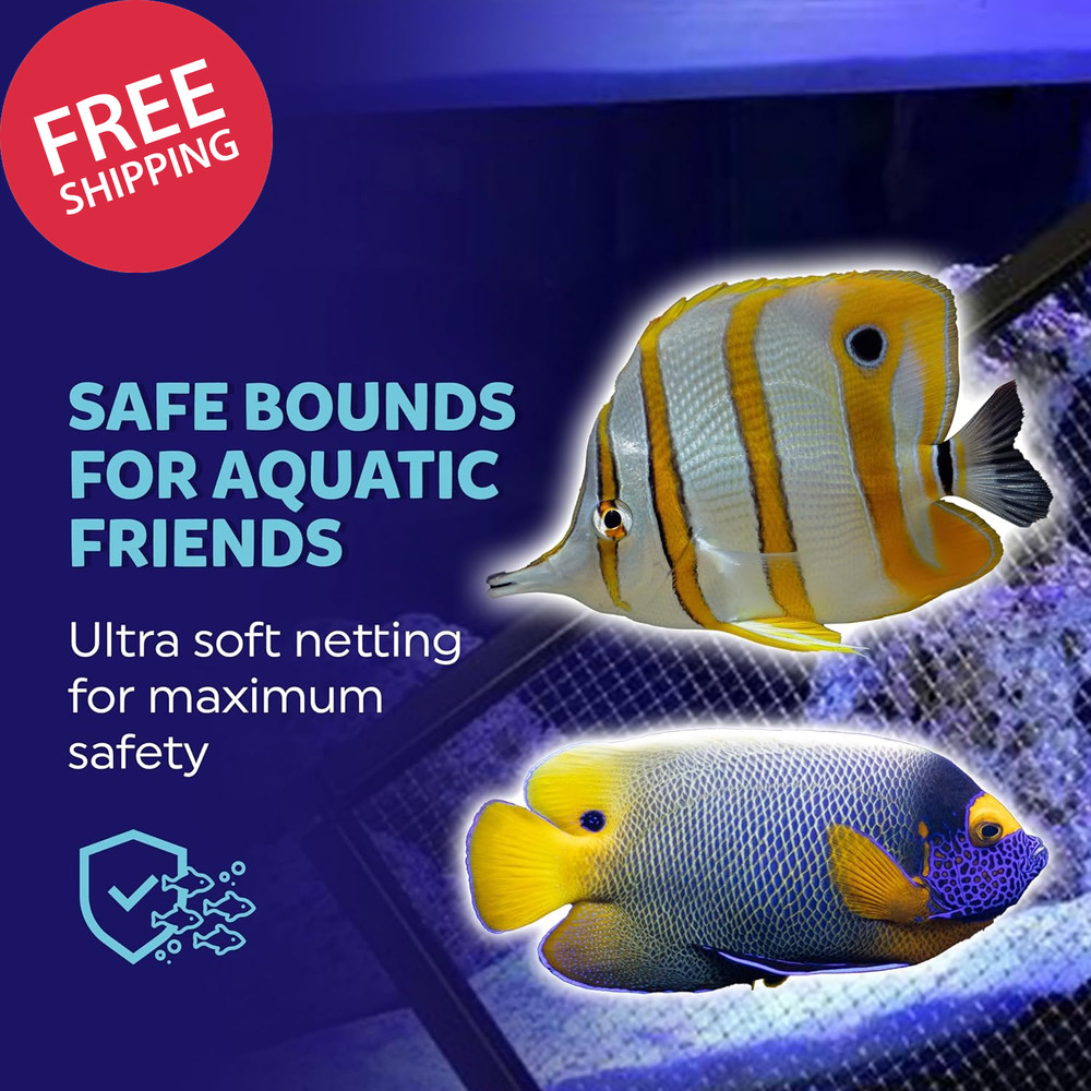 Clear Mesh Netting Material - 4'X5' - Plastic Mesh Screen Netting for Fish Aquar