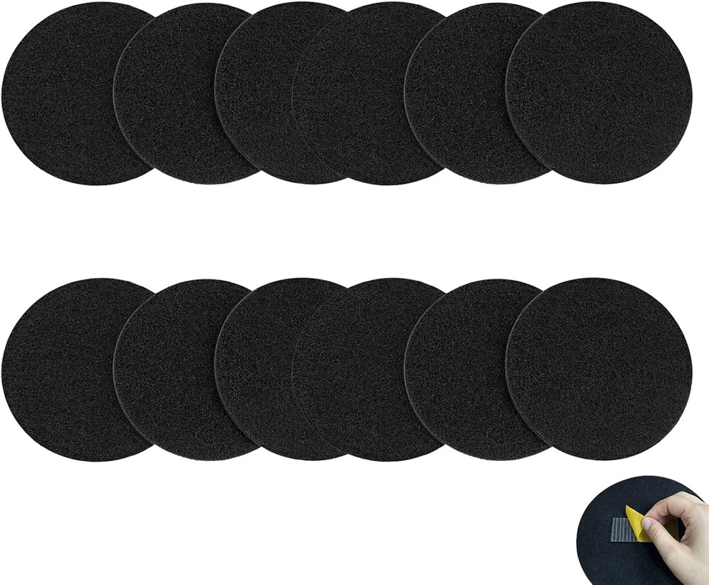 6.7 Inch Kitchen Compost Bin Charcoal Filter Replacements, 12 Pack Compost Pail