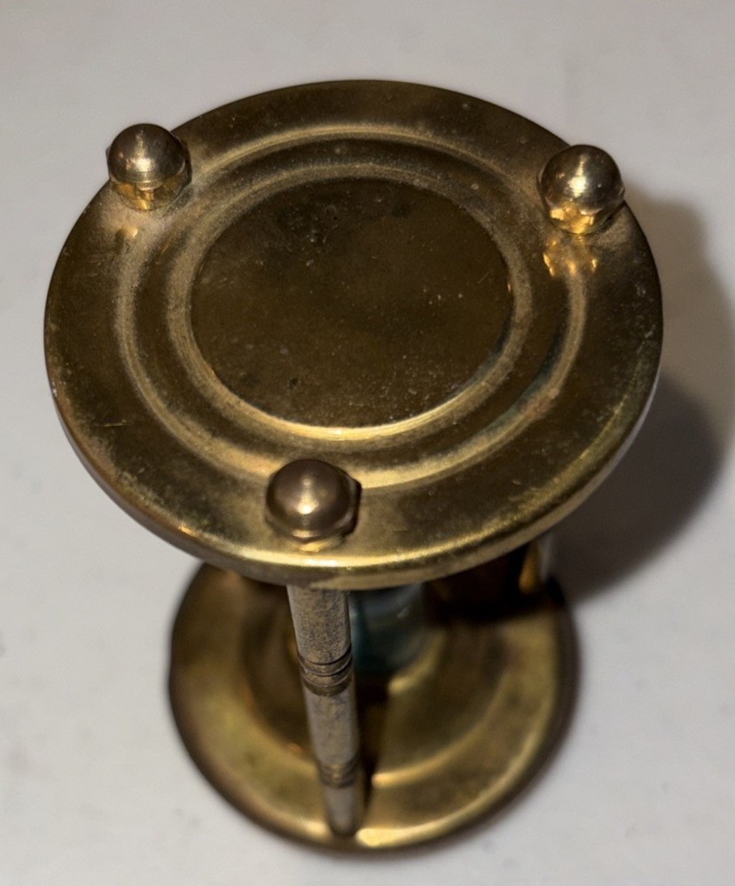 Vintage Solid Brass 3 inch Hourglass Neiman Marcus England