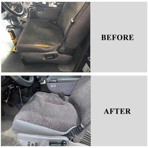 Mist Gray Front Driver Side Bottom Replacement Seat Cover Compatible with