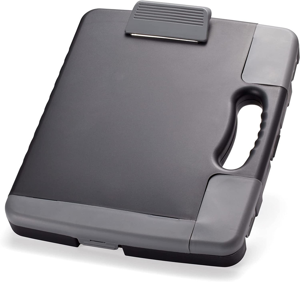 Portable Clipboard Storage Plastic Case for A4 Sizes Charcoal (8331)...