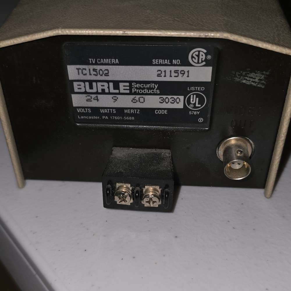 Burle TC1502 Box/Body CCTV Security Camera Wired Closed System Cameras