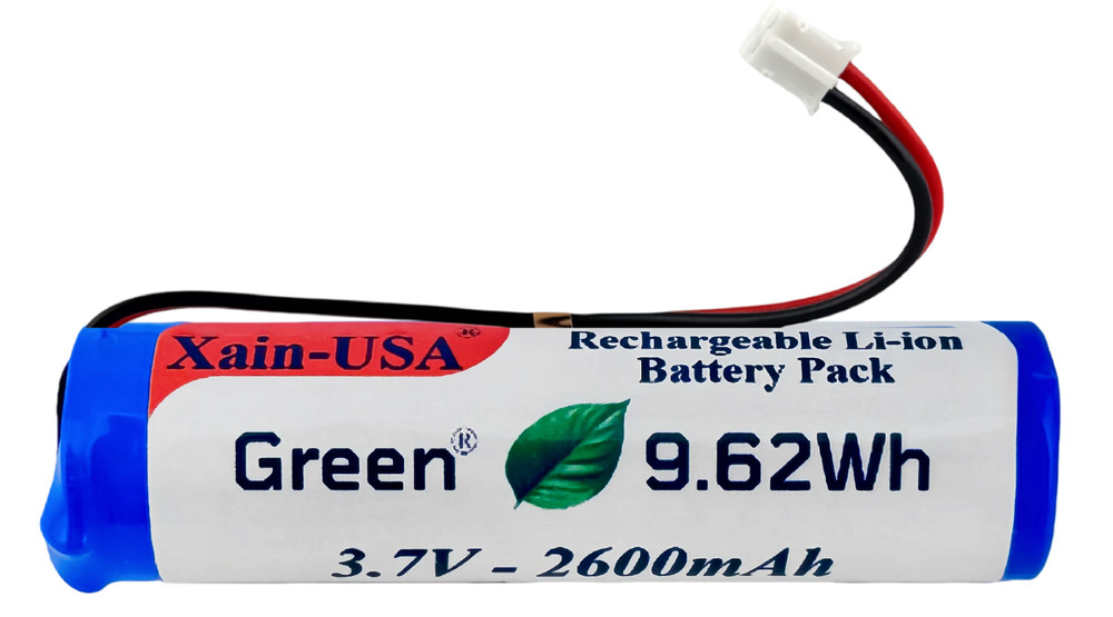 3.7V 2600mAh Rechargeable Replacement Battery – JST‑PH 2‑Pin Connector