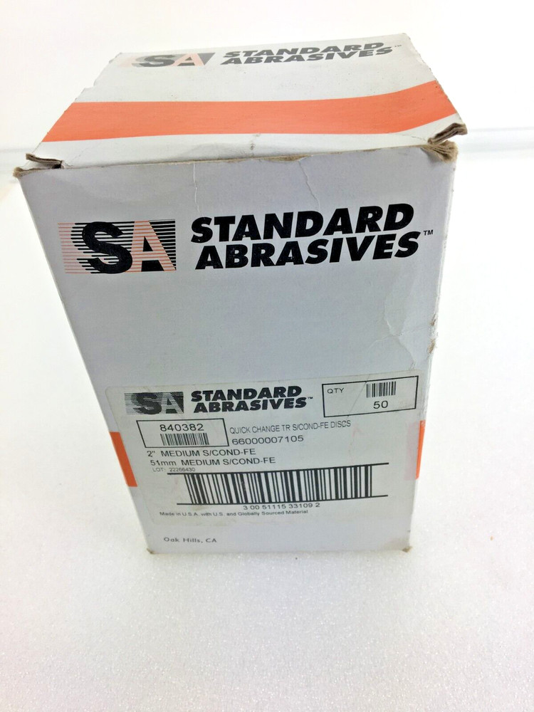 Standard Abrasives 2" Quick Change TS Surface Conditioning Discs AO Medium 50pk