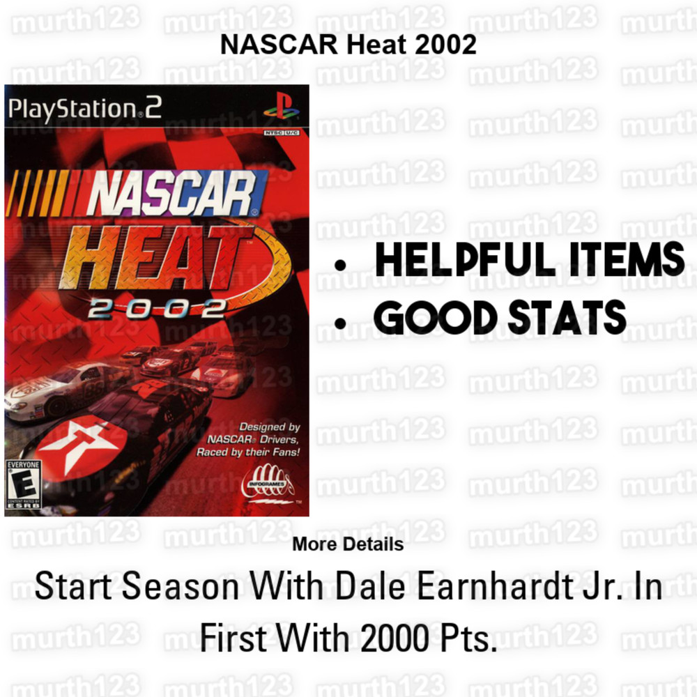 NASCAR Racing PS2 Save Files