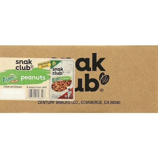 Century Snacks Tajin Classico Peanuts, 5 Ounce -- 6 per case