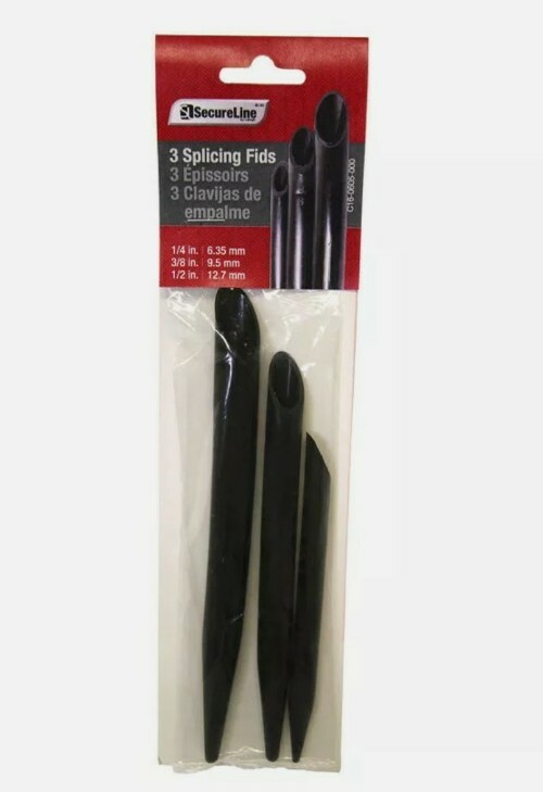 SecureLine Wellington Plastic Splicing Fids, Black, 3-Piece Set