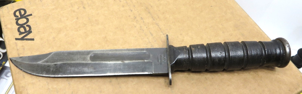 Camillus WW11 Knife, Stacked Leather