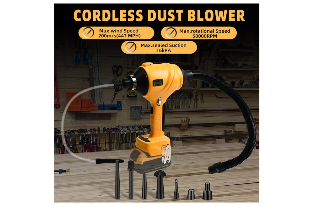 DeWalt 20V Cordless Dust Blower 447MPH Compressed Air Duster (Tool Only)