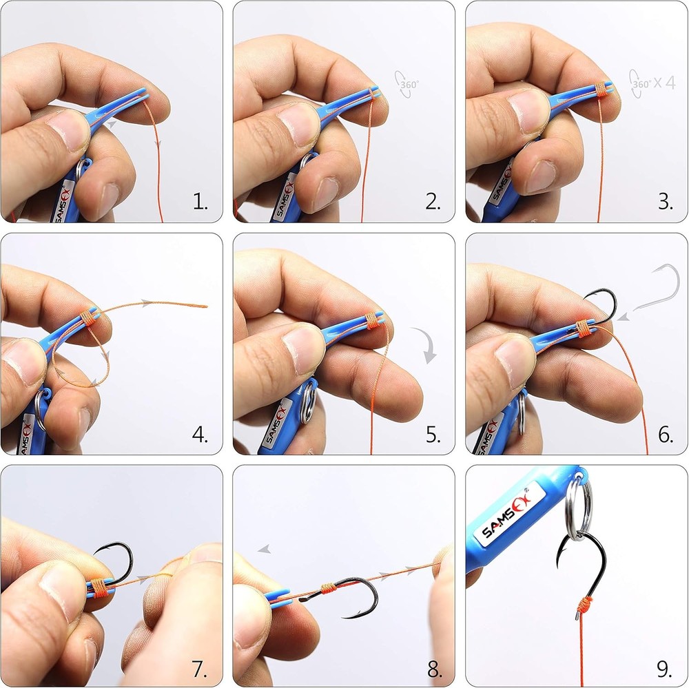 Fishing hook removal tool with loop tyer