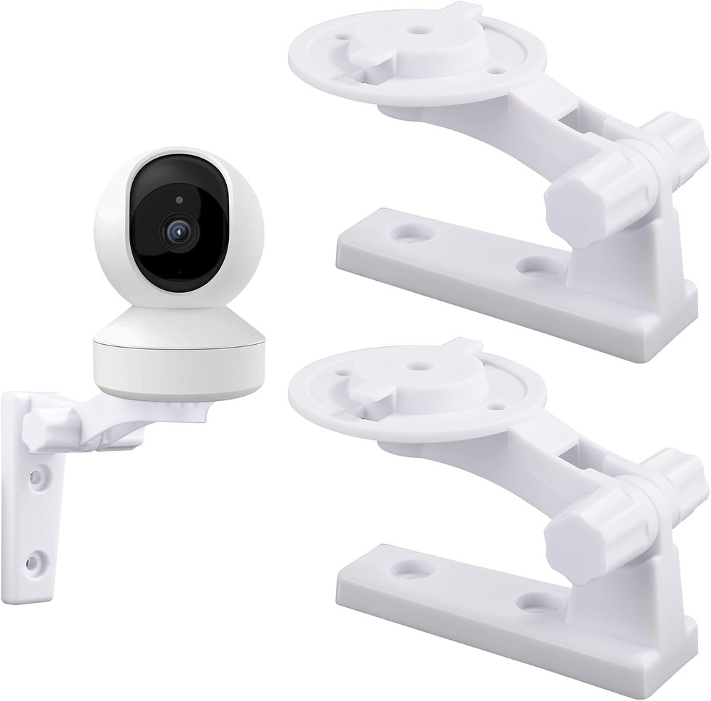 2Pcs Camera Wall Mount Compatible with Reolink E1 / E1 Pro, White Camera Wall Br