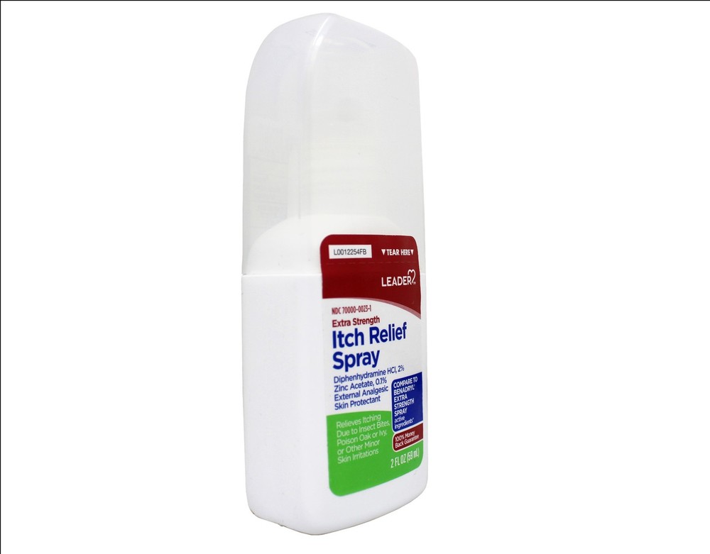 Leader Itch Relief Spray, 2-Pack, 2 Fl Oz Each