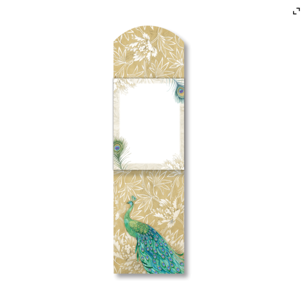 Punch Studio Emerald Peacock Brooch 75 Sheet Notepad