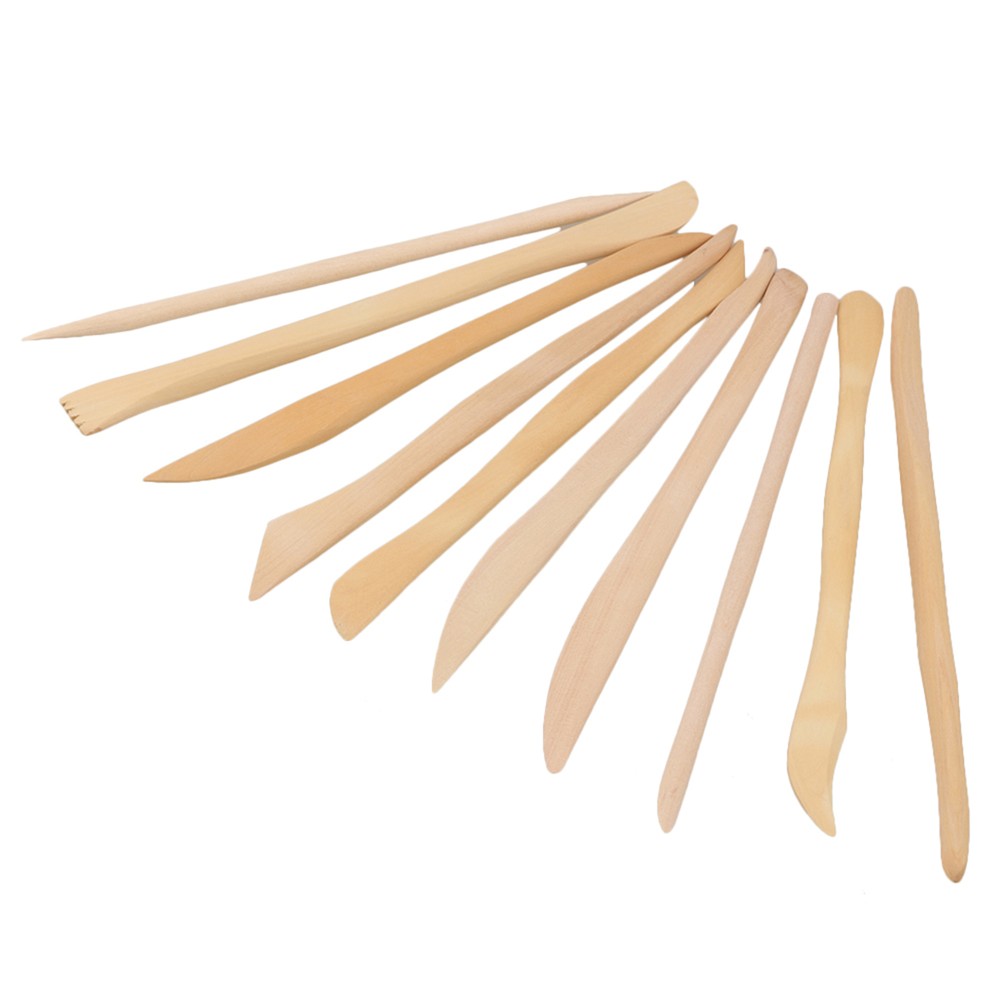 10PCS Different Shape Wood Clay Sculpture Tools