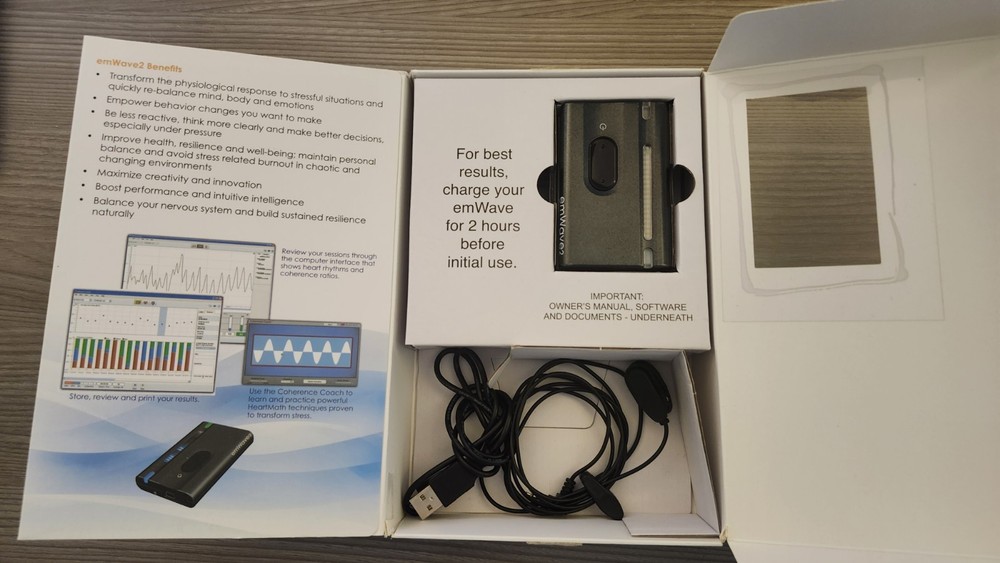 HeartMath emWave2 Stress Relief Device Coherence Biofeedback Trainer - Mint