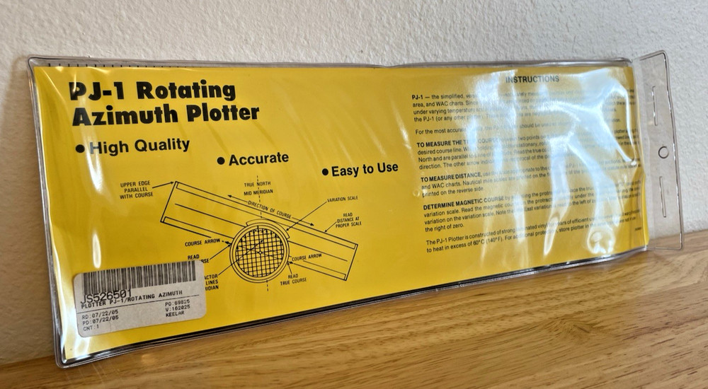 Jeppesen PJ-1 Rotating Azimuth Plotter JE526501