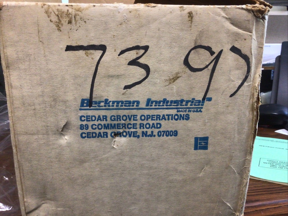 Beckman Industrial Solution Meter SM-3 NOS