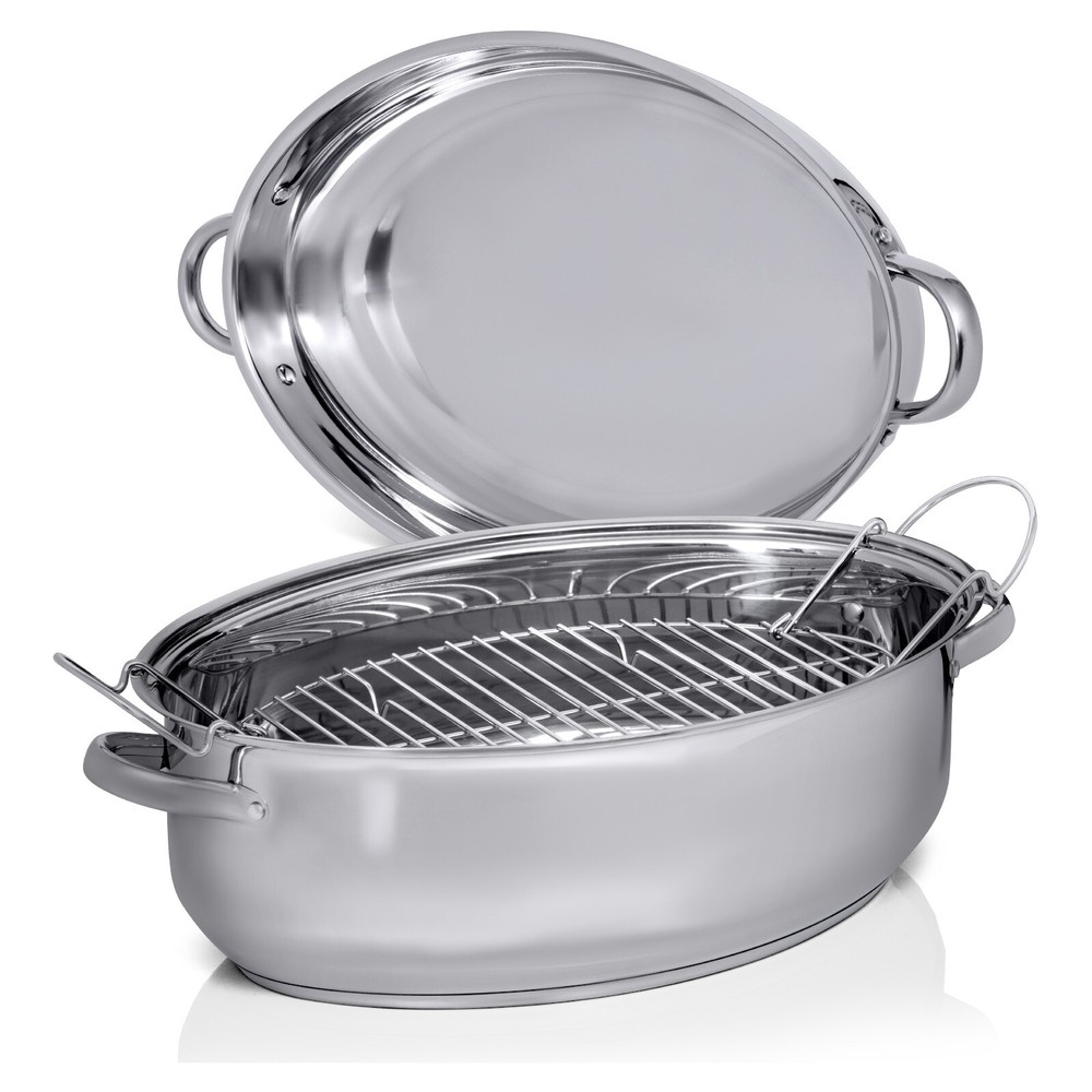 Precise-Heat Multi-Use Baking and Roasting Pan with Easy Lift Wire Rack