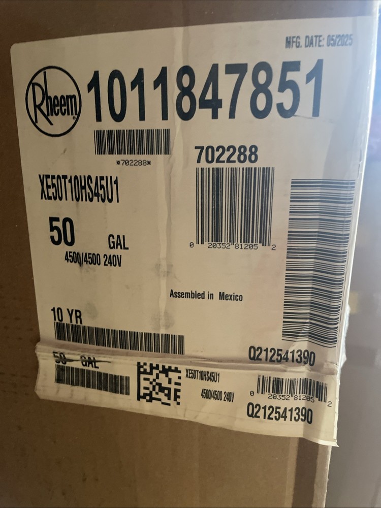 Rheem Hybrid ProTerra Smart Tank 50 Gal. Water Heater XE50T10HS45U1 DENT/DINGS!!