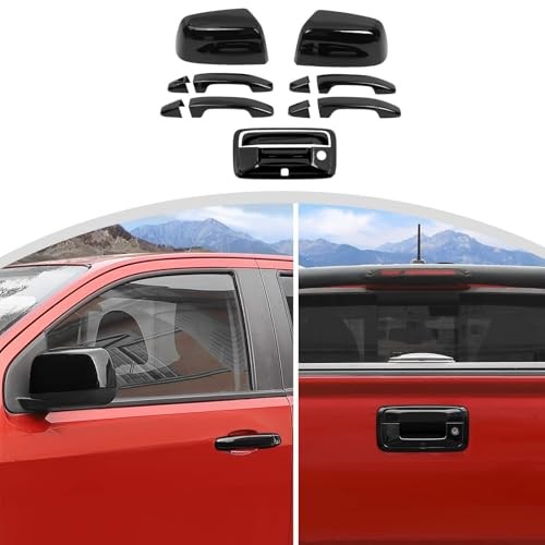 Mirror Shell, Door Housings Shell, Tailgate Handle Shell Trim Compatible Black
