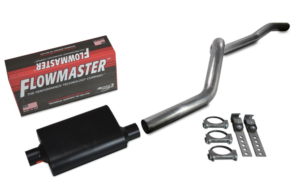 84-01 Jeep Cherokee XJ 4.0L 2.5" Aluminized Exhaust Kit Flowmaster Super 44