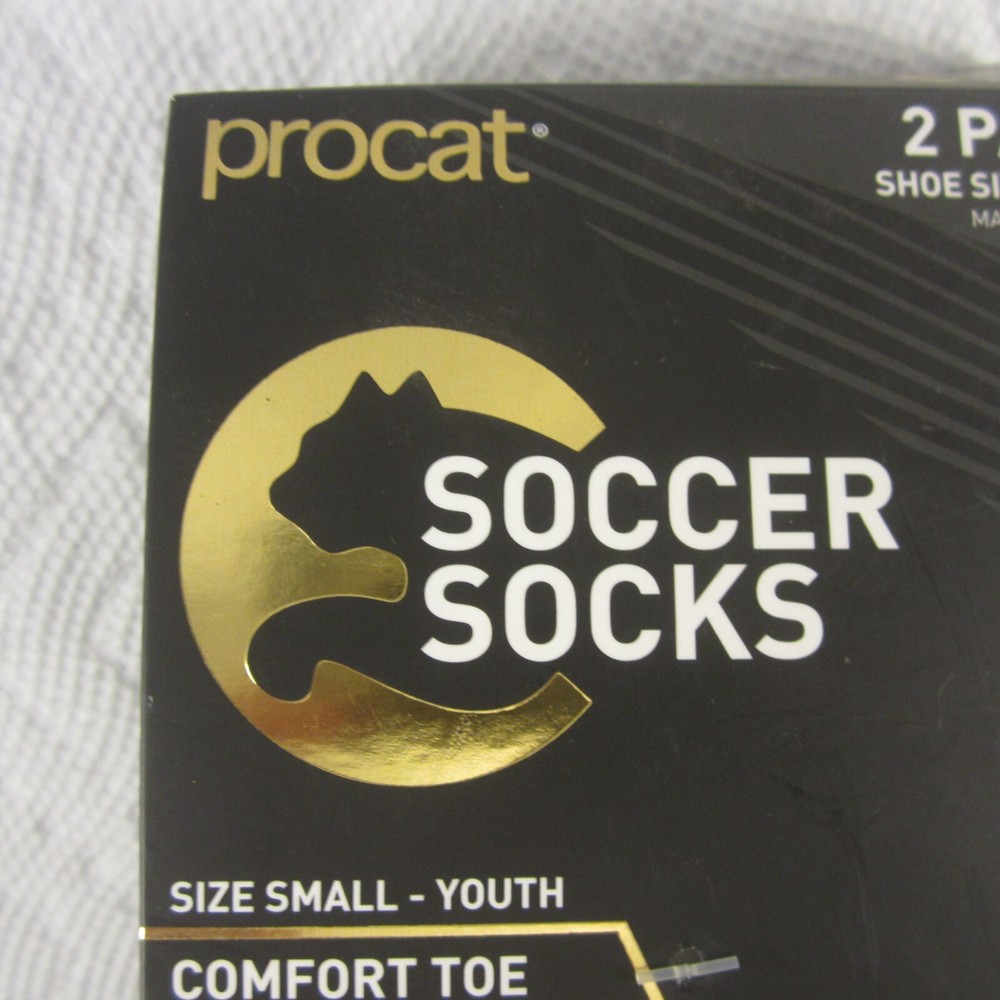 ProCat Youth Small Soccer Socks 2 Pack.