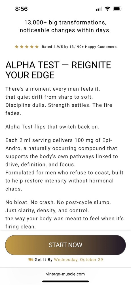 Epi/AlphaTest Stack 2 Step Precursor 2 Epi Andro5DHEA By Vintage Muscle 💪 🔥