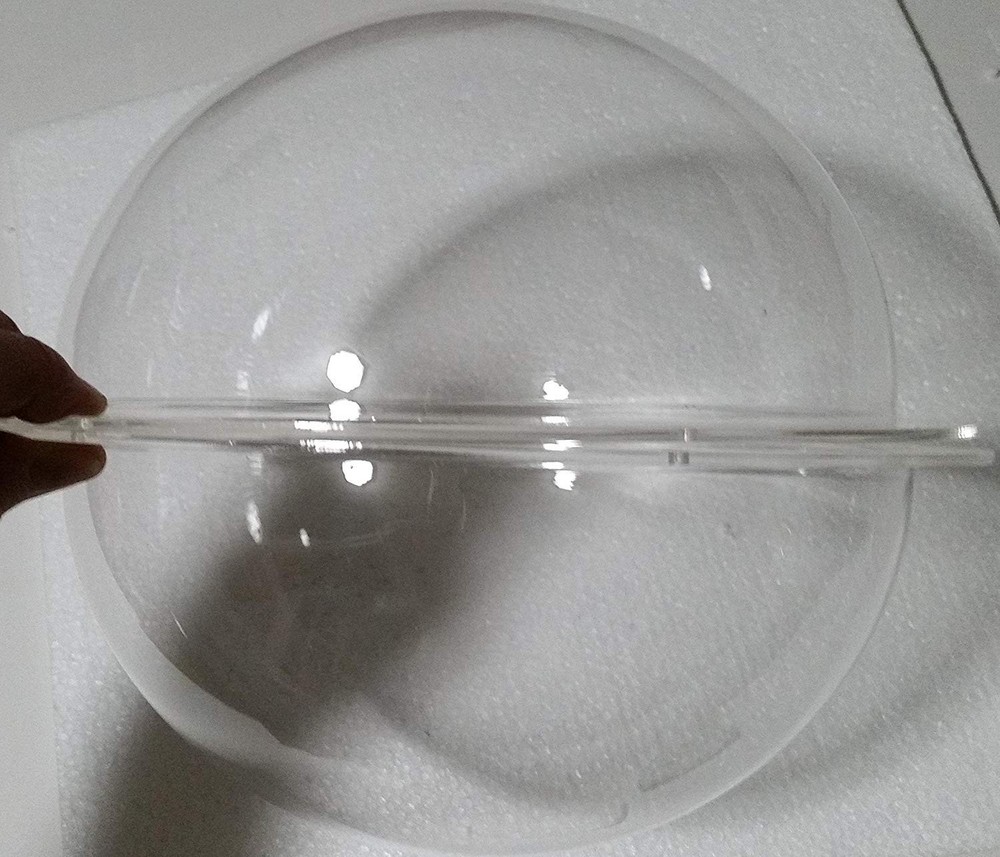 Acrylic Dome / Plastic Hemisphere - Clear - 9" Diameter, 3/4" Flange with
