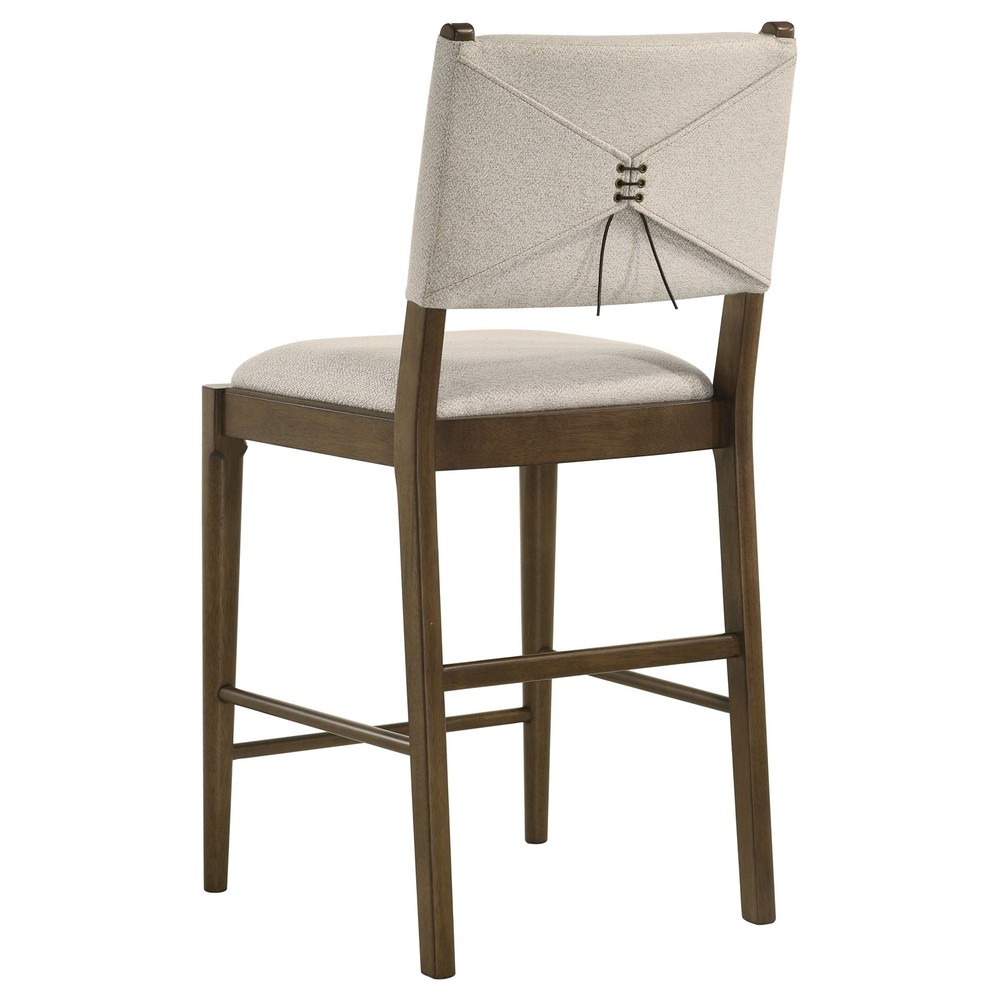 Crispin Brown Upholstered Counter Side Chair