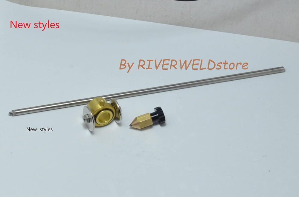 Gold Silver Plasma Cutting Torch Attachments Circle Roller Guide Wheel Compass