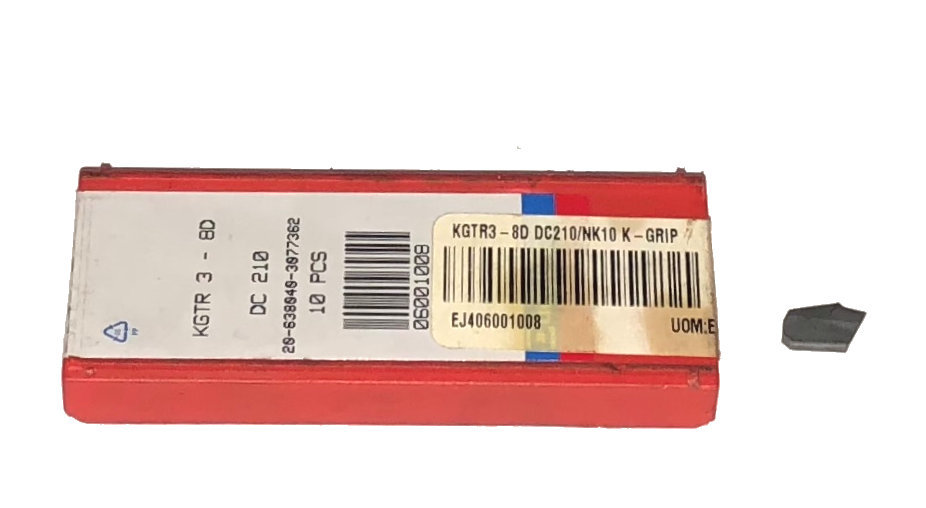 (4) DURACARB KGTR 3-8D CARBIDE INSERTS DC210 GRADE
