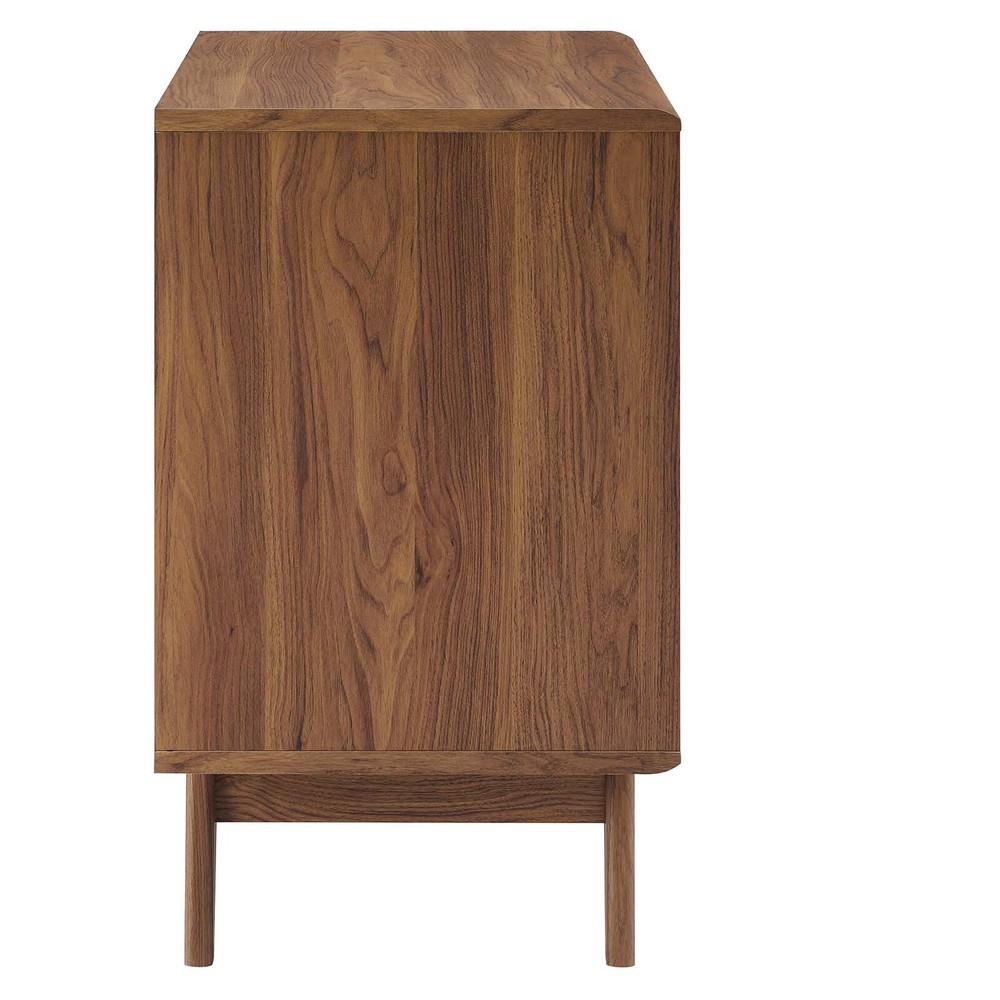 Modway Render Cat Cabinet in Walnut