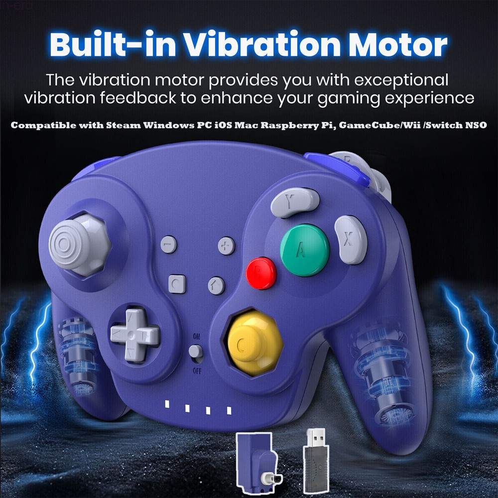 2.4G Wireless Gamecube NSO Controller for  Switch/Switch 2/PC/MAC/Steam NGC Wii