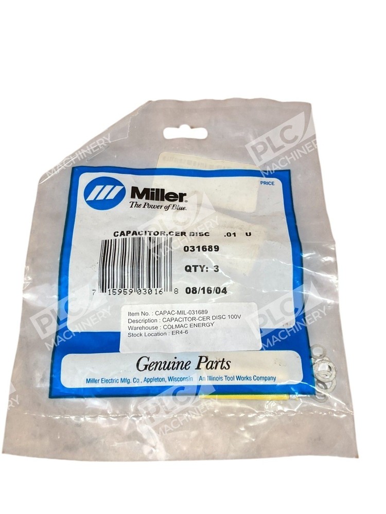 Miller 031689 Capacitor, Ceramic Disc