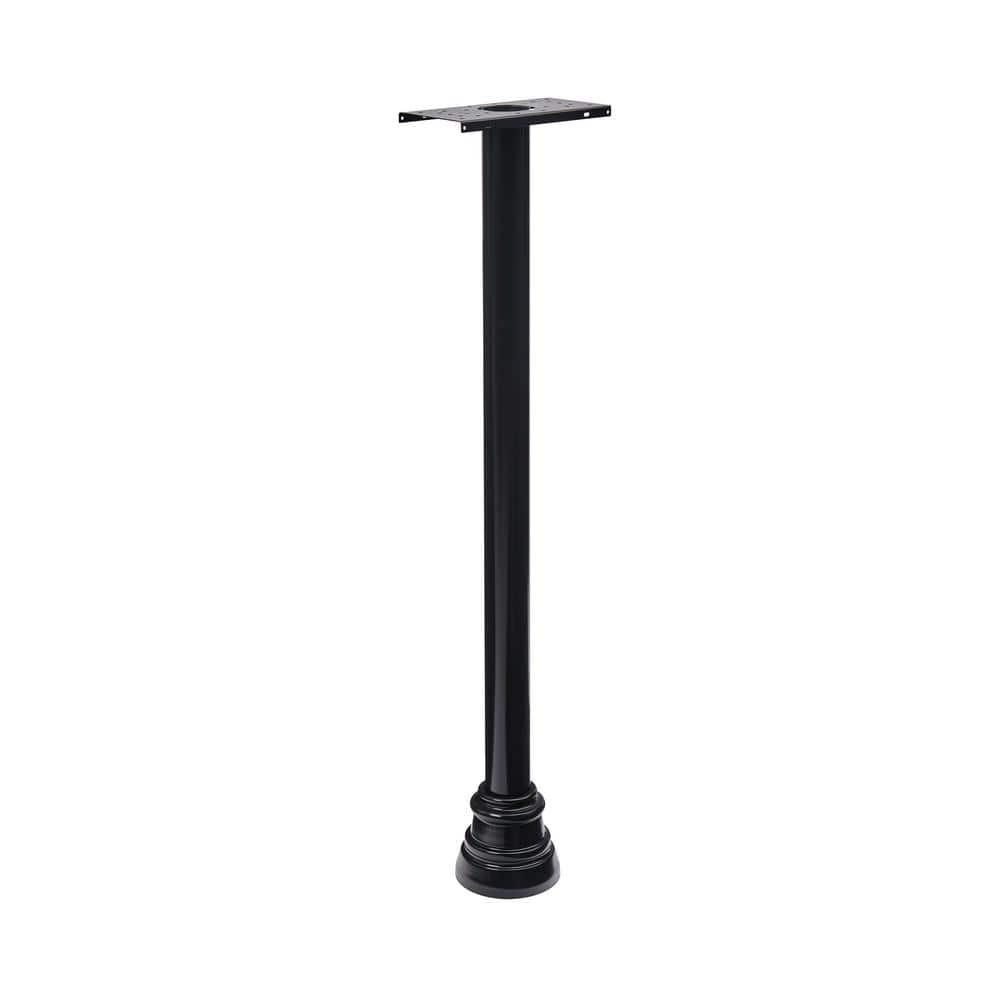 Architectural Mailboxes Mailbox Post Rust-Resistant Aluminum Top-Mount Black