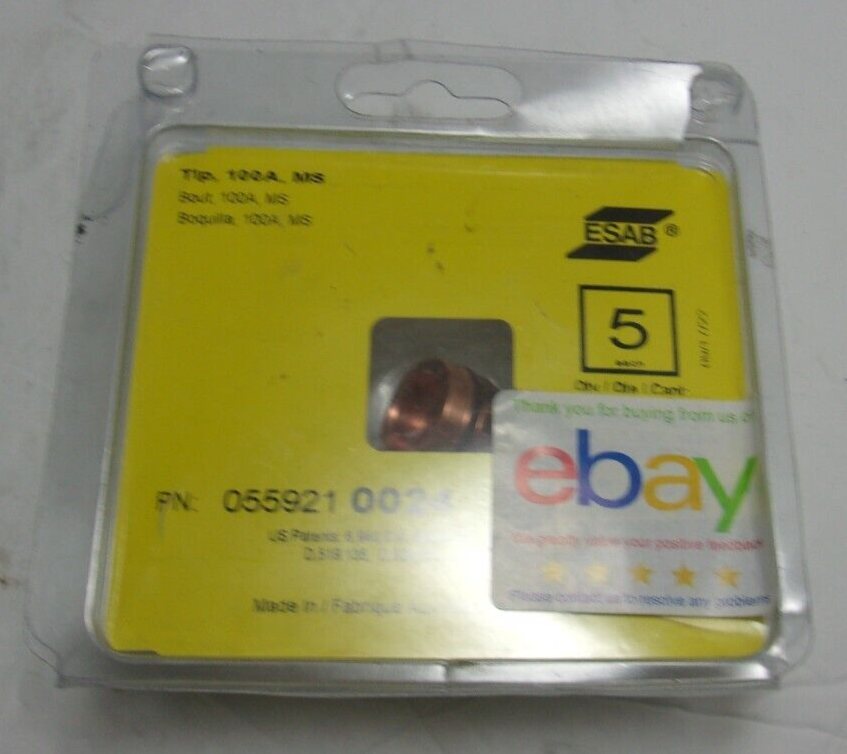 ESAB 0559210024 - TIP, 100A, MS- (05 Pcs), New