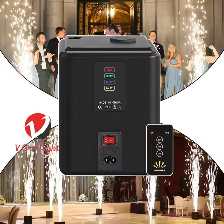 350W Cold Spark Machine Mini Stage Effect Firework Machine DJ Club Event Wedding