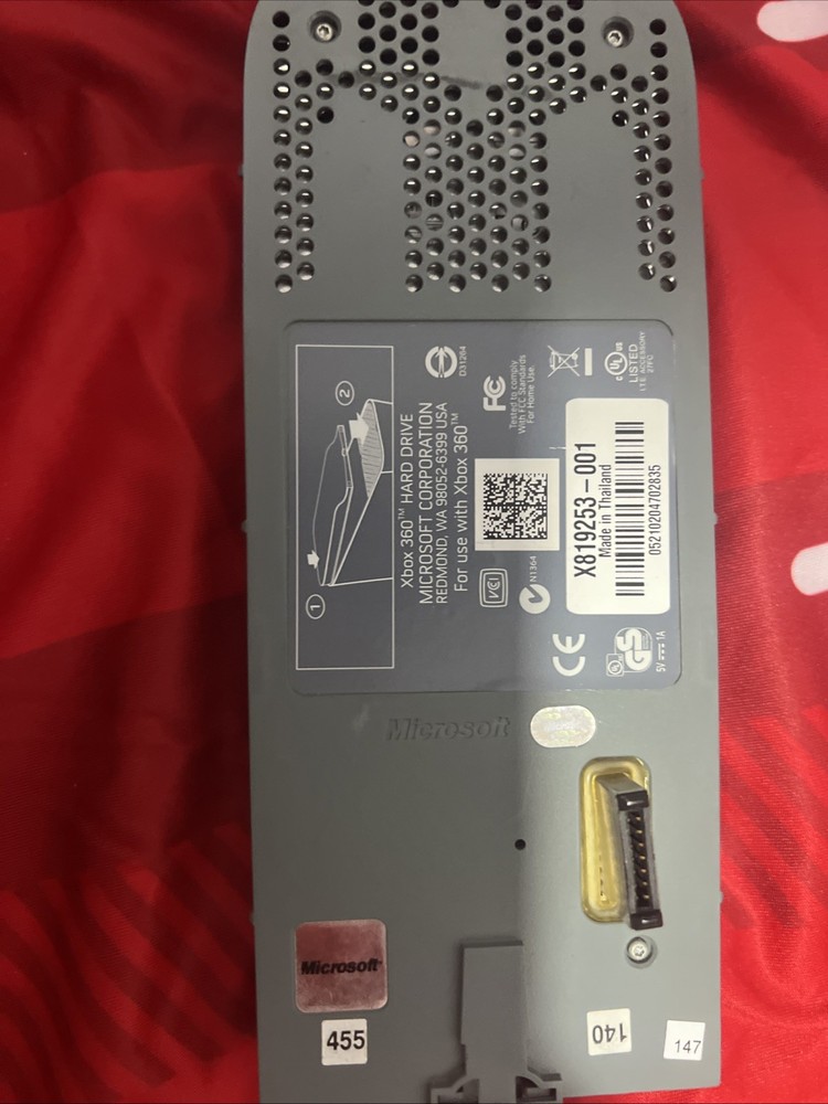 Official OEM Microsoft Xbox 360 60GB External HDD Hard Drive Tested