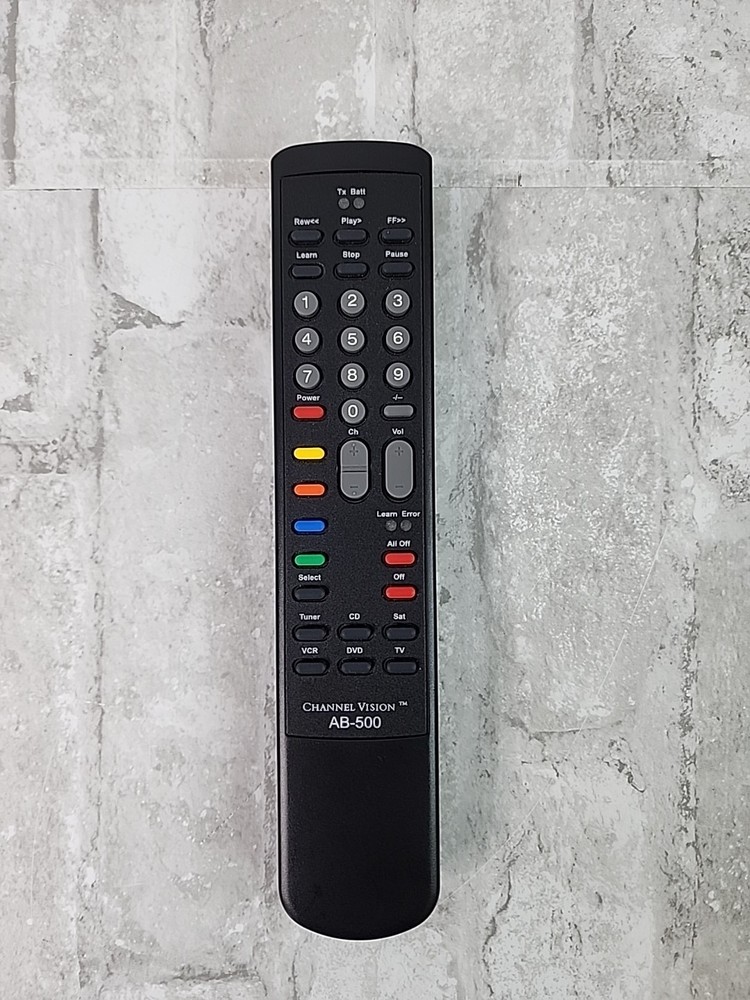 Channel Vision AB-500 Genuine Remote Control for CV AB-114 6 Source IR Learning
