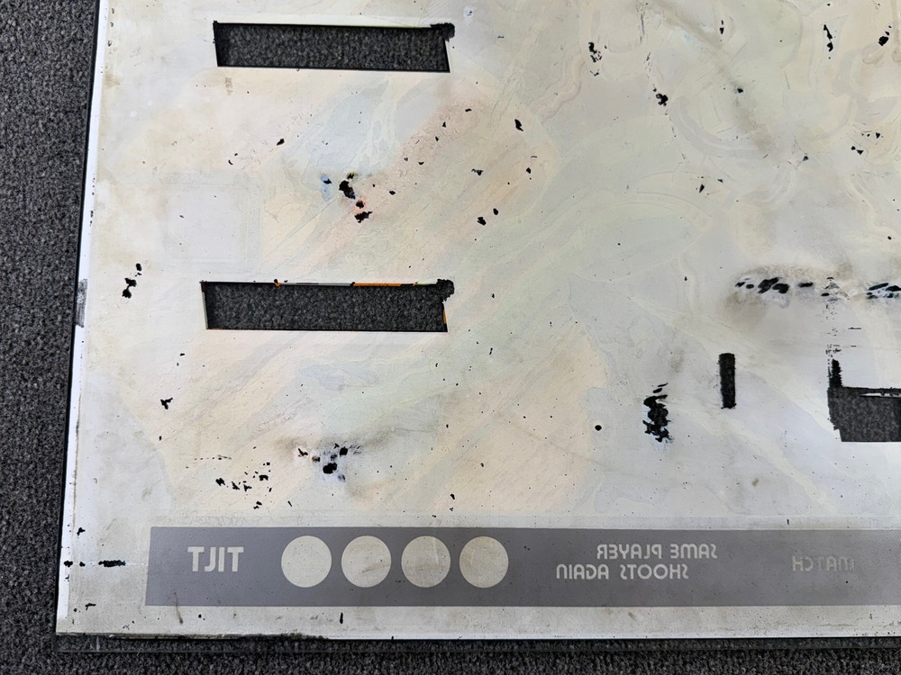 Williams Blackout Pinball Machine Game Backglass ORIGINAL