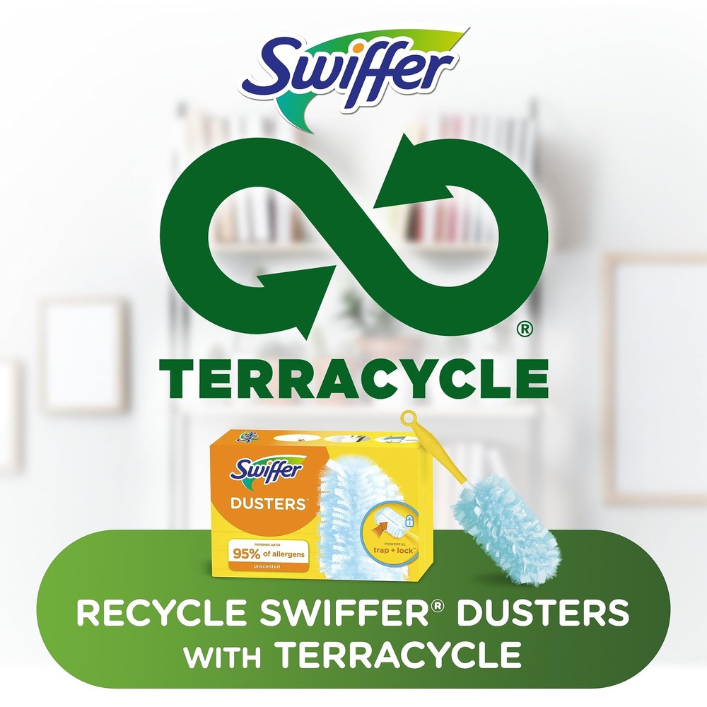 Swiffer Dusters Starter Kit, Kit Includes 1 Handle and 5 Dusters