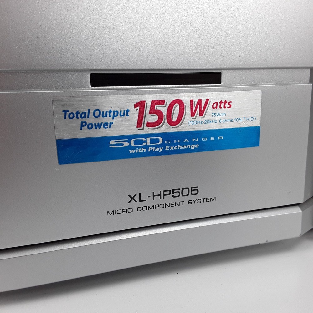 Sharp XL-HP505 5-Disc CD Changer Cassette AM FM Radio Micro Component System