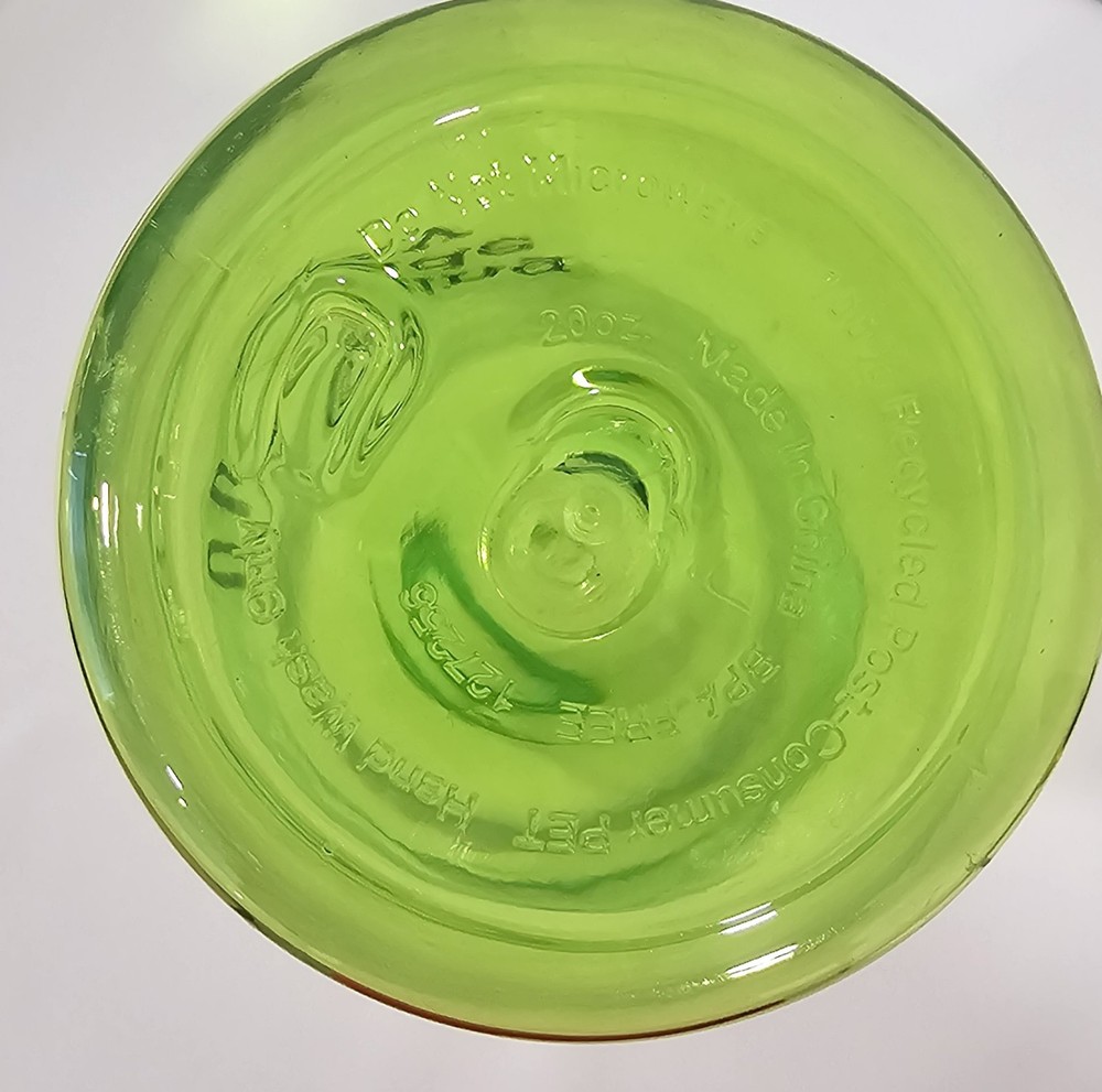 New Water Bottle Green Screw Lid 20 oz